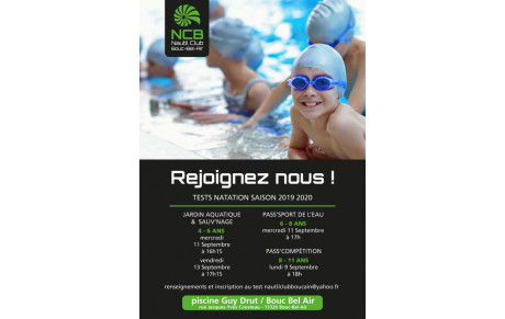 NATATION : Rejoignez nous!