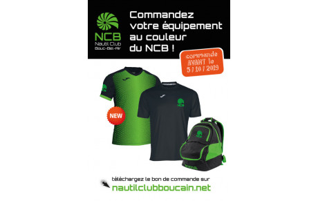 Commandez votre équipement au couleur du NCB !