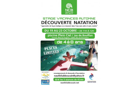 STAGE DECOUVERTE vacances de la Toussaint